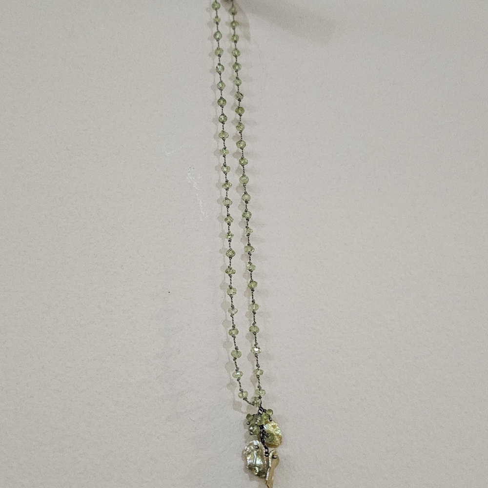 Elegant Green Beaded Necklace